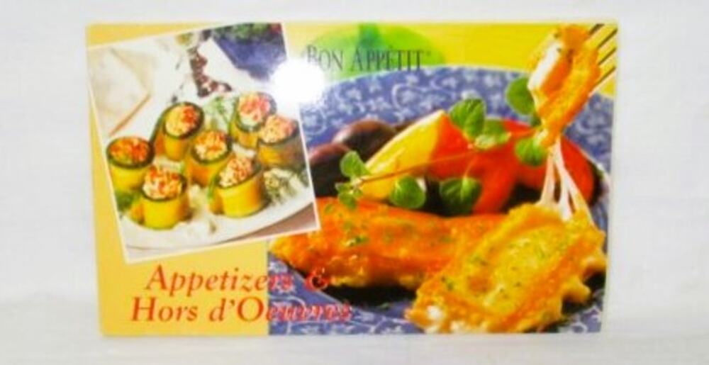 Bon Appétit Appetizers & Hors d’Oeuvres Cookbook Paperback 1998 – 99 Recipes